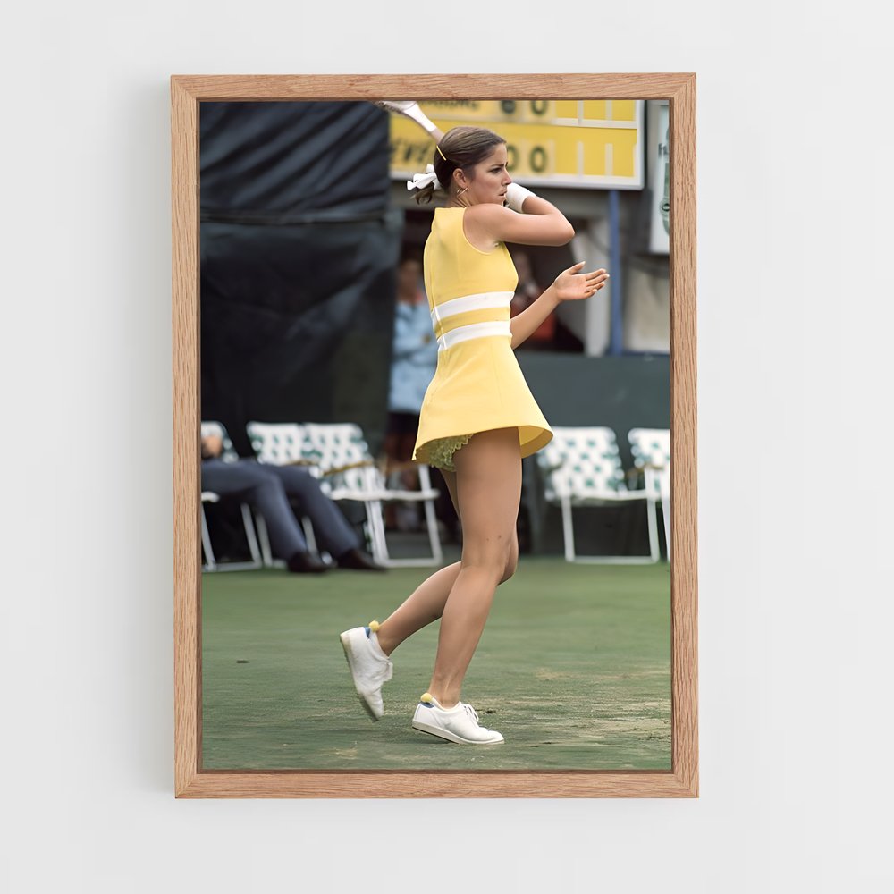 Poster La Championne en Jaune – affiche Tennis (vue 4)